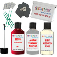 Lexus Red Crystal Shine Car Detailing Paint And Polish Finish Kit