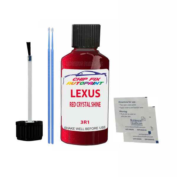 Lexus Rc F Series Red Crystal Shine Touch Up Paint Code 3R1 Scratch Repair Paint