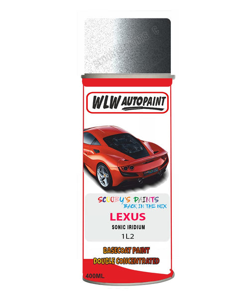 Lexus Sonic Iridium Aerosol Spraypaint Code 1L2 Basecoat Spray Paint