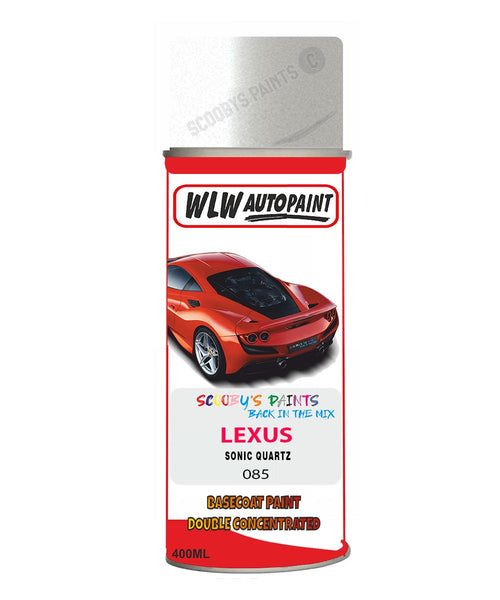 Lexus Sonic Quartz Aerosol Spraypaint Code 085 Basecoat Spray Paint