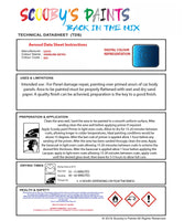 Aerosol Spray Paint For Lexus Rc F Series Sparkling Meteo Blue Paint Code 8X9