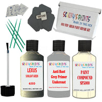 Lexus Sunlight Green Car Detailing Paint And Polish Finish Kit