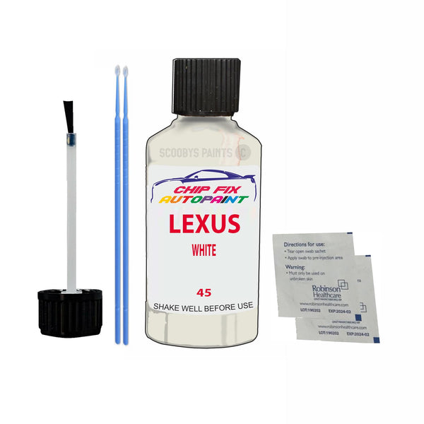 Lexus Lx Series White Touch Up Paint Code 045 Scratch Repair Paint
