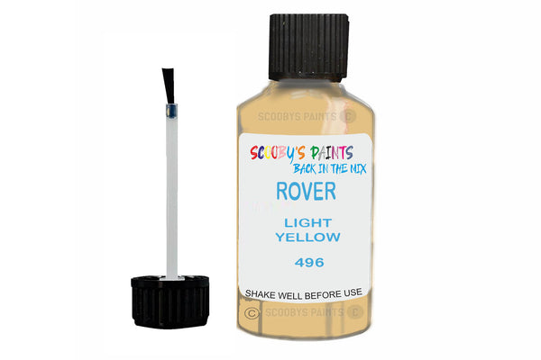 Mixed Paint For Rover Metro, Light Yellow, Touch Up, 496
