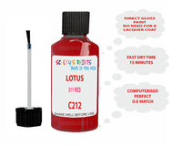 Lotus Other Models 311 Red Paint Code C212
