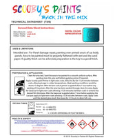 Instructions For  Use Lotus Elise Aqua Car Paint