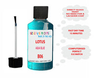 Lotus Other Models Aqua Blue Paint Code B06