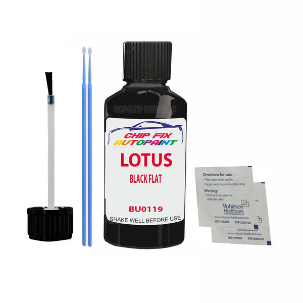 Lotus Elise Black Flat Touch Up Paint Code Bu0119 Scratch Repair Paint
