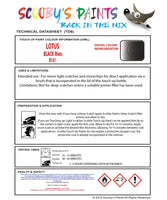 Instructions For UseLotus Other Models  Touch Up Paint