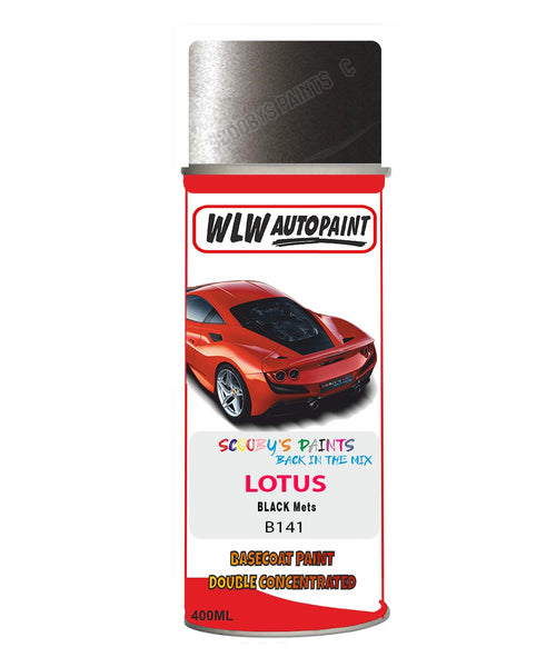 Lotus Black Mets Aerosol Spray Paint Code B141 Basecoat Spray Paint