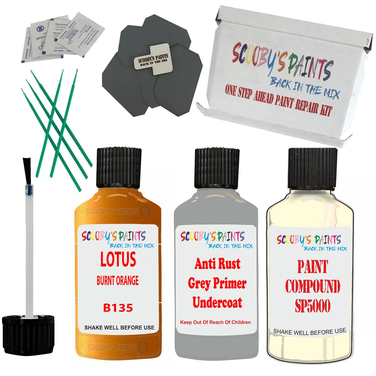 For Lotus Burnt Orange Touch Up Paint Code B135 Scratch Repair Paint ...