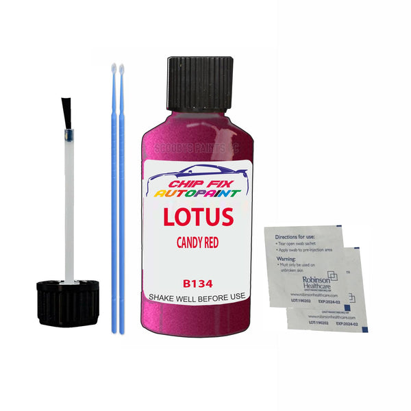 Lotus Elise Candy Red Touch Up Paint Code B134 Scratch Repair Paint