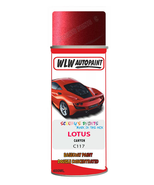 Lotus Canyon Aerosol Spray Paint Code C117 Basecoat Spray Paint