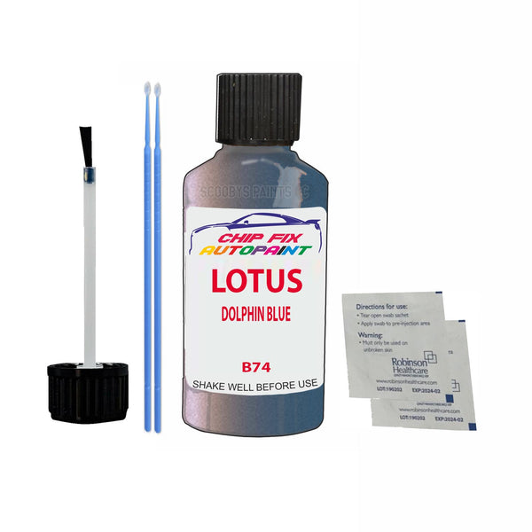 Lotus Other Models Dolphin Blue Touch Up Paint Code B74 Scratch Repair Paint