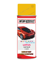 Lotus Elan Yellow Aerosol Spray Paint Code C209 Basecoat Spray Paint