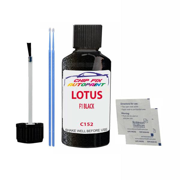 Lotus Elise F1 Black Touch Up Paint Code C152 Scratch Repair Paint