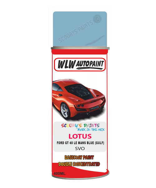 Lotus Ford Gt 40 Le Mans Blue (Gulf) Aerosol Spray Paint Code Svo Basecoat Spray Paint