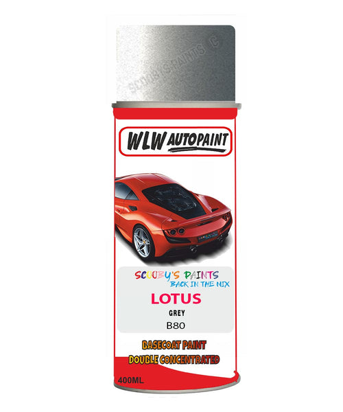 Lotus Grey Aerosol Spray Paint Code B80 Basecoat Spray Paint