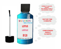 Lotus Elise Laser Blue Paint Code B120