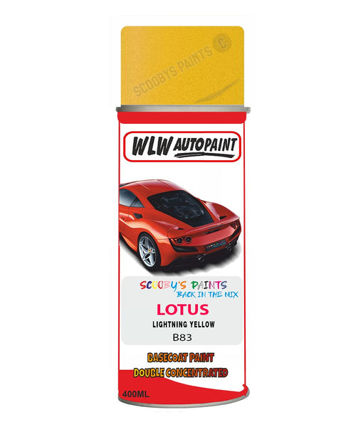 Lotus Lightning Yellow Aerosol Spray Paint Code B83 Basecoat Spray Paint