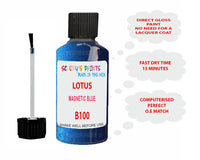 Lotus Elise Magnetic Blue Paint Code B100