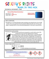 Instructions For  Use Lotus Elise Magnetic Blue Car Paint