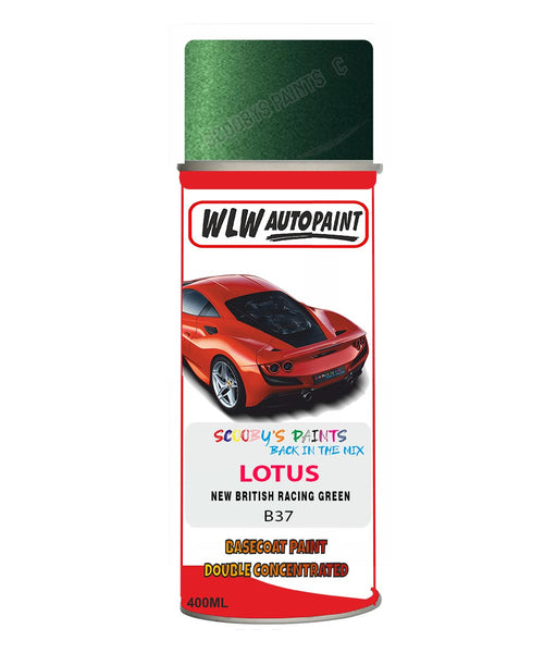 Lotus New British Racing Green Aerosol Spray Paint Code B37 Basecoat Spray Paint