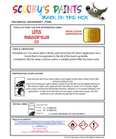 Instructions For UseLotus Other Models  Touch Up Paint