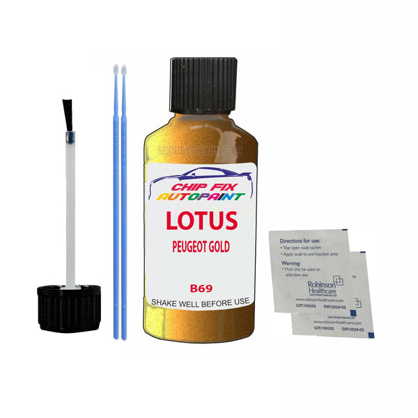 Lotus Other Models Peugeot Gold Touch Up Paint Code B69 Scratch Repair Paint