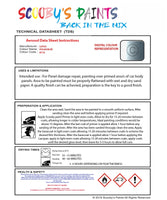 Instructions For  Use Lotus Elise Polar Blue Car Paint