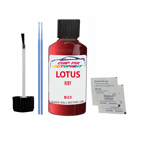 Lotus Elise Ruby Touch Up Paint Code B23 Scratch Repair Paint