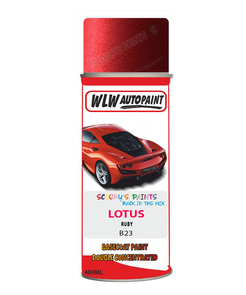 Lotus Ruby Aerosol Spray Paint Code B23 Basecoat Spray Paint