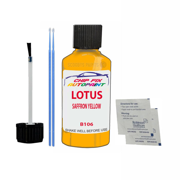 Lotus Elise Saffron Yellow Touch Up Paint Code B106 Scratch Repair Paint