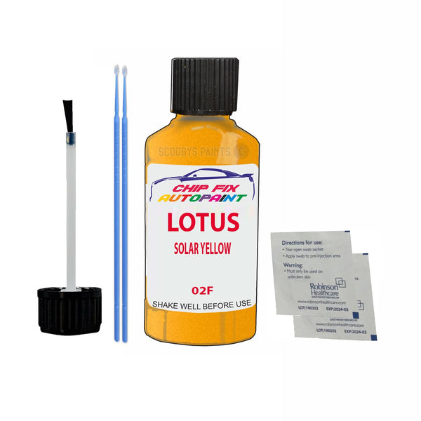 Lotus Eletre Solar Yellow Touch Up Paint Code 02F Scratch Repair Paint