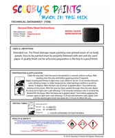 Instructions For  Use Lotus Elise Starlight Black Car Paint