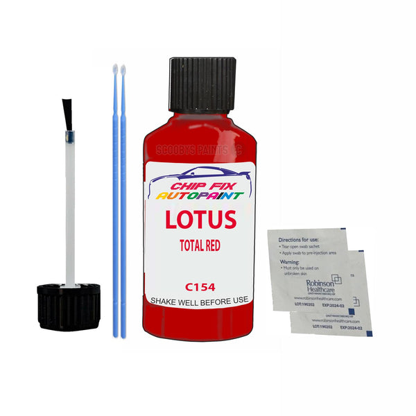 Lotus Evora Total Red Touch Up Paint Code C154 Scratch Repair Paint