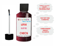 Lotus Other Models Velvet Red Paint Code C149/C163