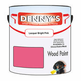 Denny's Wood Paint For Decking Colour- Lacquer Bright Pink - Anti-Slip Weatherproof Durable