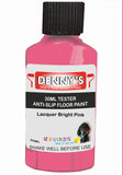 Denny's Floor Paint For Grip Coating Colour- Lacquer Bright Pink - Anti-Slip Hardwearing Safe