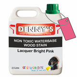 Denny's Stain Paint For Sheds Colour- Lacquer Bright Pink - Weatherproof Uv-Safe Nourish