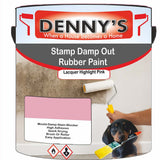Denny's Waterpoof Paint For Stamp Out Damp Colour- Lacquer Highlight Pink - Damp-Block Mould-Safe Breathable