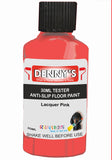 Denny's Floor Paint For Grip Coating Colour- Lacquer Pink - Anti-Slip Hardwearing Safe