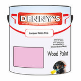Denny's Wood Paint For Decking Colour- Lacquer Retro Pink - Anti-Slip Weatherproof Durable