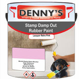 Denny's Waterpoof Paint For Stamp Out Damp Colour- Lacquer Retro Pink - Damp-Block Mould-Safe Breathable