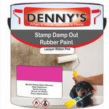 Denny's Waterpoof Paint For Stamp Out Damp Colour- Lacquer Ribbon Pink - Damp-Block Mould-Safe Breathable