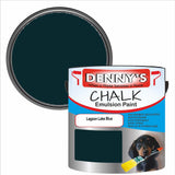 Denny's Chalk Paint For Walls Colour- Lagoon Lake Blue - Matte Wipe-Clean Coverage