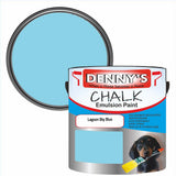 Denny's Chalk Paint For Ceilings Colour- Lagoon Sky Blue - Matte Stain-Hide Ceiling