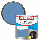 Denny's Chalk Paint For Ceilings Colour- Lagoon Soft Denim Blue - Matte Stain-Hide Ceiling