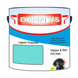 Denny's Plastic Paint For Doors Colour- Lagoon Turquoise - Scuffproof Wipeable Durable