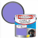 Denny's Chalk Paint For Walls Colour- Lagoon Twilight Sapphire Blue - Matte Wipe-Clean Coverage